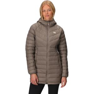 Outdoor Research Women’s Transcendent Down Parka | Water & Wind Resistant, Insulated, Lightweight, Standard Fit(Sable)