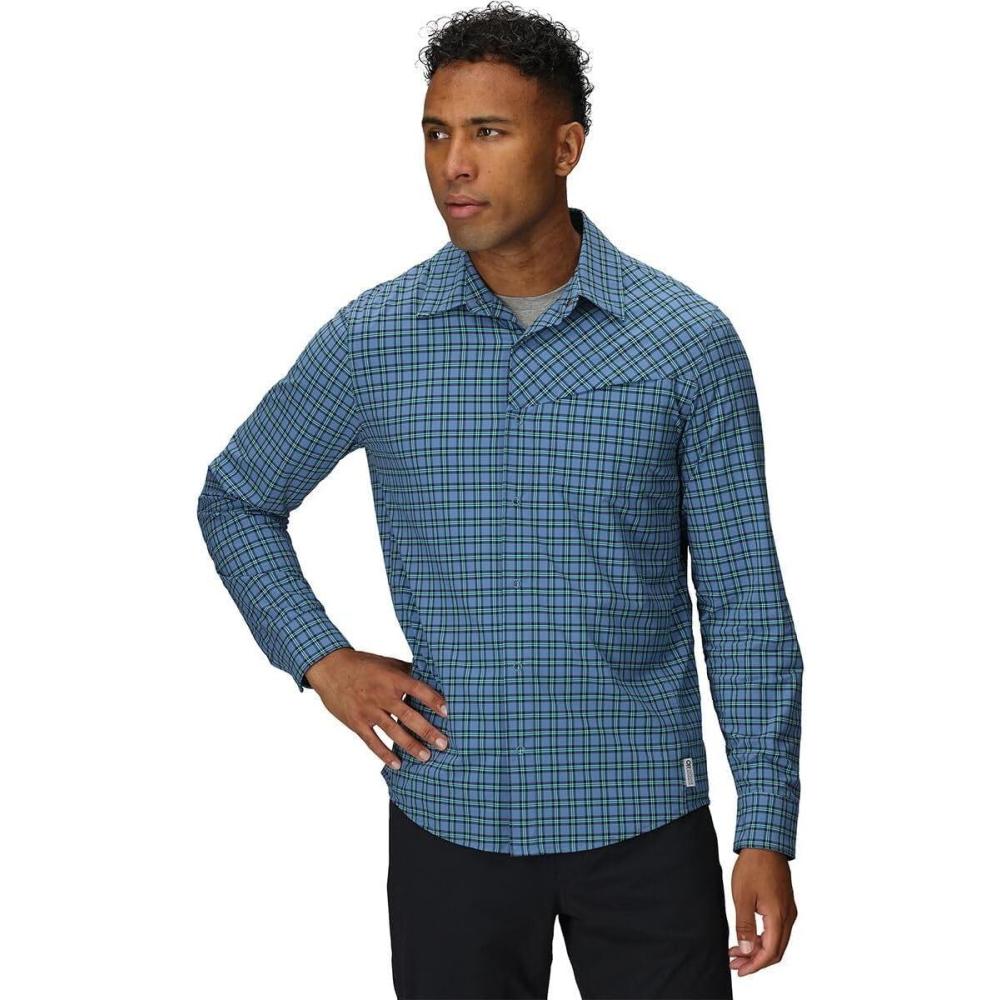 imageMens Astroman Long Sleeve Sun ShirtMaldives Plaid