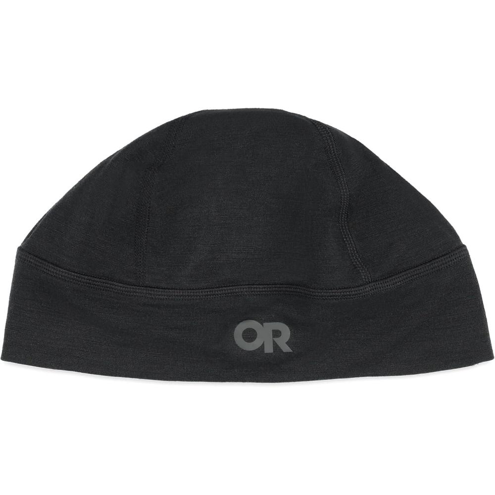 imageOutdoor Research Alpine Onset Merino Wool 150 Beanie  Breathable Moisture Wicking UPF 30 Double Layered EarbandBlack