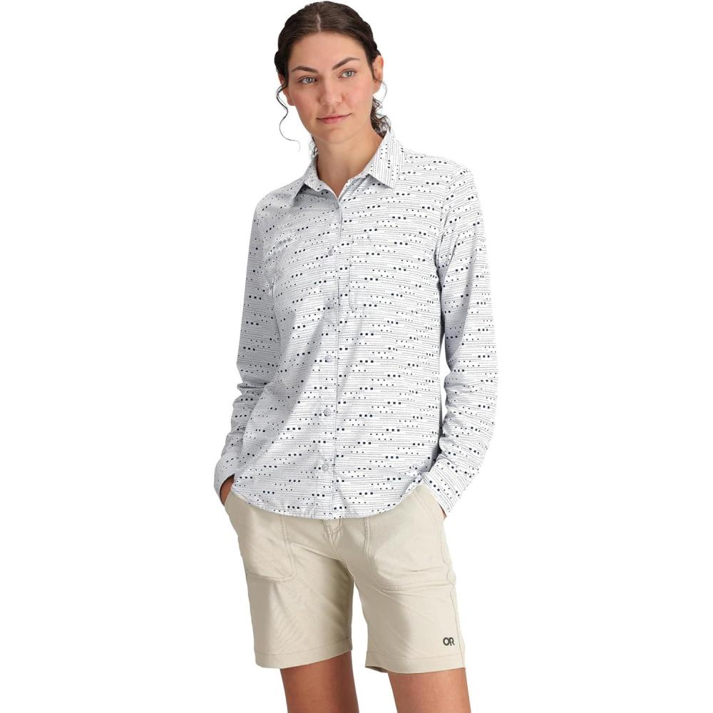 imageWomens Astroman Long Sleeve Sun ShirtTitanium Dash Path