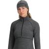 Outdoor Research Alpine Onset Merino Wool 150 Beanie | Breathable, Moisture Wicking, UPF 30+, Double Layered Earband(Black Heather)