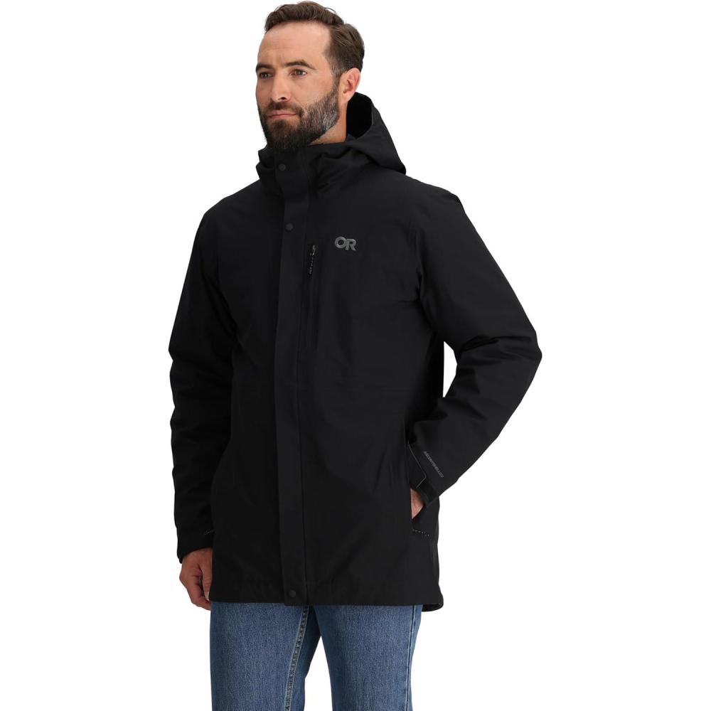 imageOUTDOOR RESEARCH Mens Foray 3L 3in1 Parka  Waterproof Windproof Insulated Breathable Hooded Long Sleeve Jacket Standard Fit