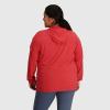 Outdoor Research Women’s Astroman Sun Hoodie-Plus(Rhubarb/Naval Blue)