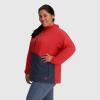 Outdoor Research Women’s Astroman Sun Hoodie-Plus(Rhubarb/Naval Blue)