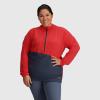Outdoor Research Women’s Astroman Sun Hoodie-Plus(Rhubarb/Naval Blue)