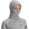 Outdoor Research Women’s Vigor Grid Fleece Pullover Hoodie, Grey Heather, S