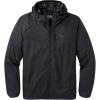 Outdoor Research Men’s Helium Wind Hoodie – Breathable Waterproof Jacket for Men(Black)