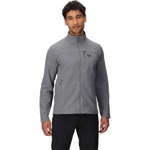 Outdoor Research Men’s Ultima Softshell Jacket | Water & Wind Resistant, Zippered Chest & Hand Pockets, UPF 50+, Wolf Grey, X-Large