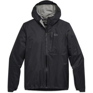 Outdoor Research Men’s Helium UL Jacket | Lightweight Waterproof Rain Jacket, Breathable, Windproof, Fully Seam Taped(Black)