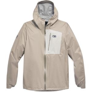Outdoor Research Men’s Helium UL Jacket | Lightweight Waterproof Rain Jacket, Breathable, Windproof, Fully Seam Taped(Pro Khaki)