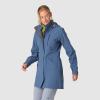 Outdoor Research Women’s Aspire 3L Trench | Waterproof, Windproof, Hooded, Standard Fit(Skyline)