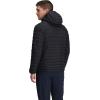 Outdoor Research Men’s Transcendent Down Hoodie Jacket | Water & Wind Resistant, Insulated, Lightweight, Standard Fit(Black)