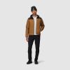 Outdoor Research Men’s Transcendent Down Hoodie Jacket | Water & Wind Resistant, Insulated, Lightweight, Standard Fit(Bronze/Black)