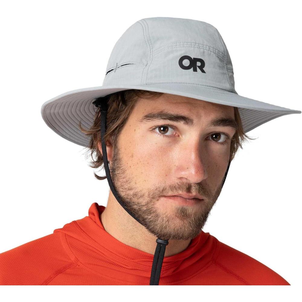 imageOutdoor Research Sunbriolet Sun Hat  UPF 50 Breathable amp MoistureWicking Safari Hiking Hat for Men amp Women SPF HeadwearLight Pewter