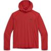 Outdoor Research Men’s Echo Hoodie – Lightweight UPF 15 Sun Shirt, Moisture-Wicking, Odor Control, Breathable(Cardinal)