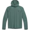 Outdoor Research Men’s Echo Hoodie – Lightweight UPF 15 Sun Shirt, Moisture-Wicking, Odor Control, Breathable(Malachite)