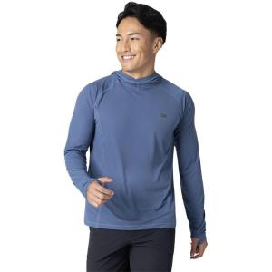 Outdoor Research Men’s Echo Hoodie – Lightweight UPF 15 Sun Shirt, Moisture-Wicking, Odor Control, Breathable(Skyline)