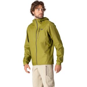 Outdoor Research Men’s Helium UL Jacket | Lightweight Waterproof Rain Jacket, Breathable, Windproof, Fully Seam Taped(Rainforest)