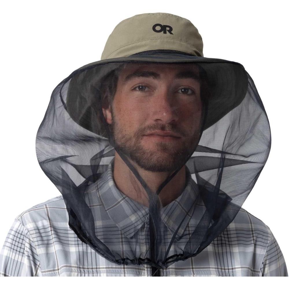 imageOutdoor Research Helios Bug Hat  UPF 50 Netted Boonie Sun Hat for Hiking amp Fishing Mesh Net Keeps Mosquitos amp Insects OutRanger Green