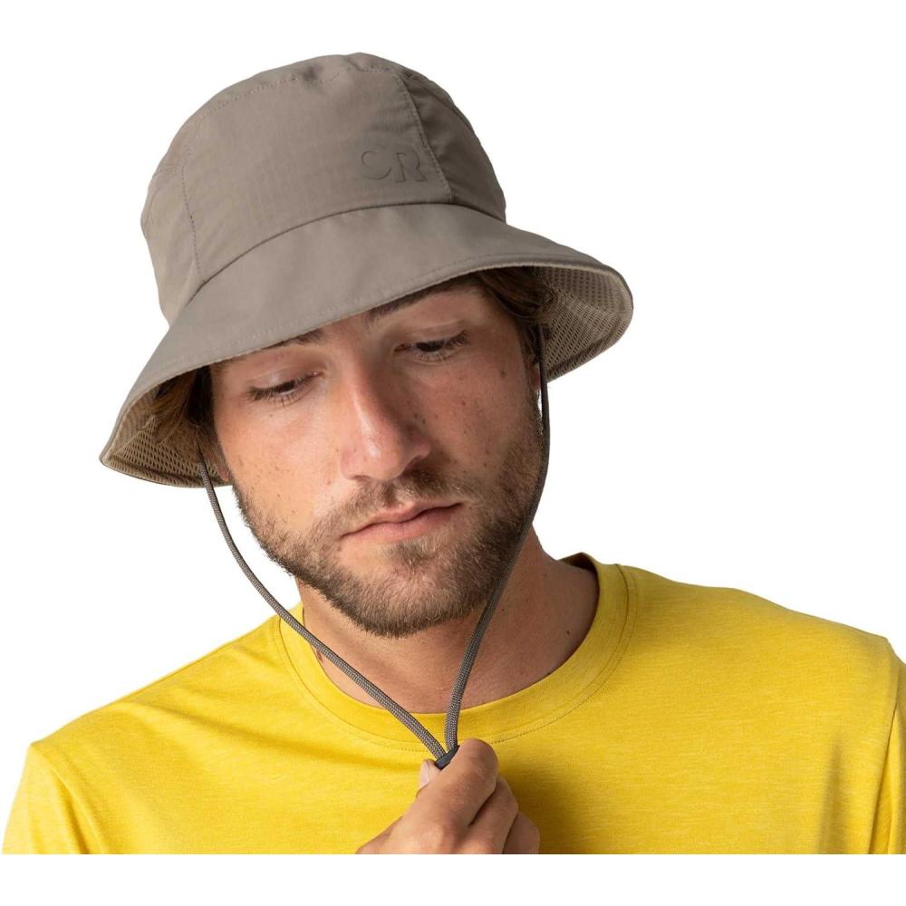 imageOutdoor Research Sun Bucket Hat  UPF 50 Protection Lightweight Packable Hiking Fisherman Hat for Men amp Women Chin StrapGravel
