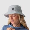 Outdoor Research Sun Bucket Hat | UPF 50+ Protection, Lightweight Packable Hiking Fisherman Hat for Men & Women, Chin Strap(Light Pewter)