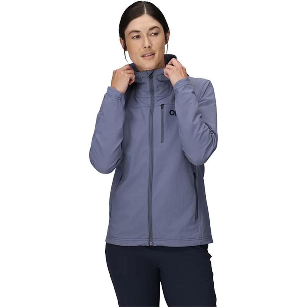 imageOutdoor Research Womens Ultima Softshell Hoodie  Wind Water amp Abrasion Resistant Brushed Inner UPF 50 Standard FitSummit