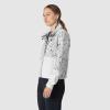 Outdoor Research Women’s Stratoburst Stretch SE Jacket | Waterproof & Windproof Breathable Rain Jacket, Stow In Collar Hood(Oyster Creekside Print/Oyster)