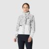 Outdoor Research Women’s Stratoburst Stretch SE Jacket | Waterproof & Windproof Breathable Rain Jacket, Stow In Collar Hood(Oyster Creekside Print/Oyster)