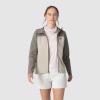 Outdoor Research Women’s Ultima Softshell Hoodie | Wind, Water & Abrasion Resistant, Brushed Inner, UPF 50+, Standard Fit(Pro Khaki/Gravel)