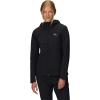 Outdoor Research Women’s Ultima Softshell Hoodie | Wind, Water & Abrasion Resistant, Brushed Inner, UPF 50+, Standard Fit(Black)