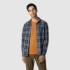 Outdoor Research Men’s Astroman Long Sleeve Sun Shirt | Lightweight UPF 30+ Snap Button Hiking Top, Breathable & Stretchy(Dark Navy Plaid)
