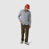 Outdoor Research Men’s Astroman Long Sleeve Sun Shirt | Lightweight UPF 30+ Snap Button Hiking Top, Breathable & Stretchy(Light Pewter Plaid)