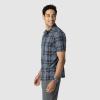 Outdoor Research Men’s Astroman Short Sleeve Sun Shirt | Lightweight UPF 30+ Snap Button Hiking Top, Breathable & Stretchy(Dark Navy Plaid)