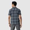 Outdoor Research Men’s Astroman Short Sleeve Sun Shirt | Lightweight UPF 30+ Snap Button Hiking Top, Breathable & Stretchy(Dark Navy Plaid)