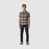 Outdoor Research Men’s Astroman Short Sleeve Sun Shirt | Lightweight UPF 30+ Snap Button Hiking Top, Breathable & Stretchy(Ranger Green Plaid)