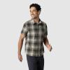 Outdoor Research Men’s Astroman Short Sleeve Sun Shirt | Lightweight UPF 30+ Snap Button Hiking Top, Breathable & Stretchy(Ranger Green Plaid)