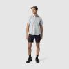 Outdoor Research Men’s Rooftop Short Sleeve Shirt – Button Down Shirt for Men(Oyster Traverse Print)
