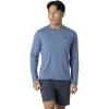 Outdoor Research Men’s ActiveIce Spectrum Sun Long Sleeve Tee(Ascent Blue Heather)