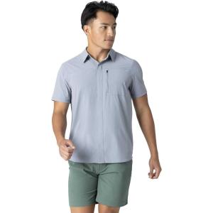 Outdoor Research Men’s Astroman Air Short Sleeve Sun Shirt | Vented Back, Breathable UPF 30+ Snap Button Hiking Top(Slate)