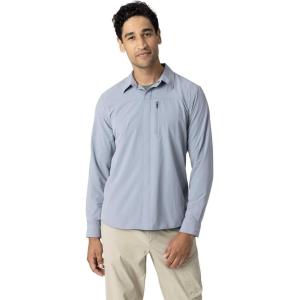 Outdoor Research Men’s Astroman Long Sleeve Sun Shirt | Lightweight UPF 30+ Snap Button Hiking Top, Breathable & Stretchy(Slate)