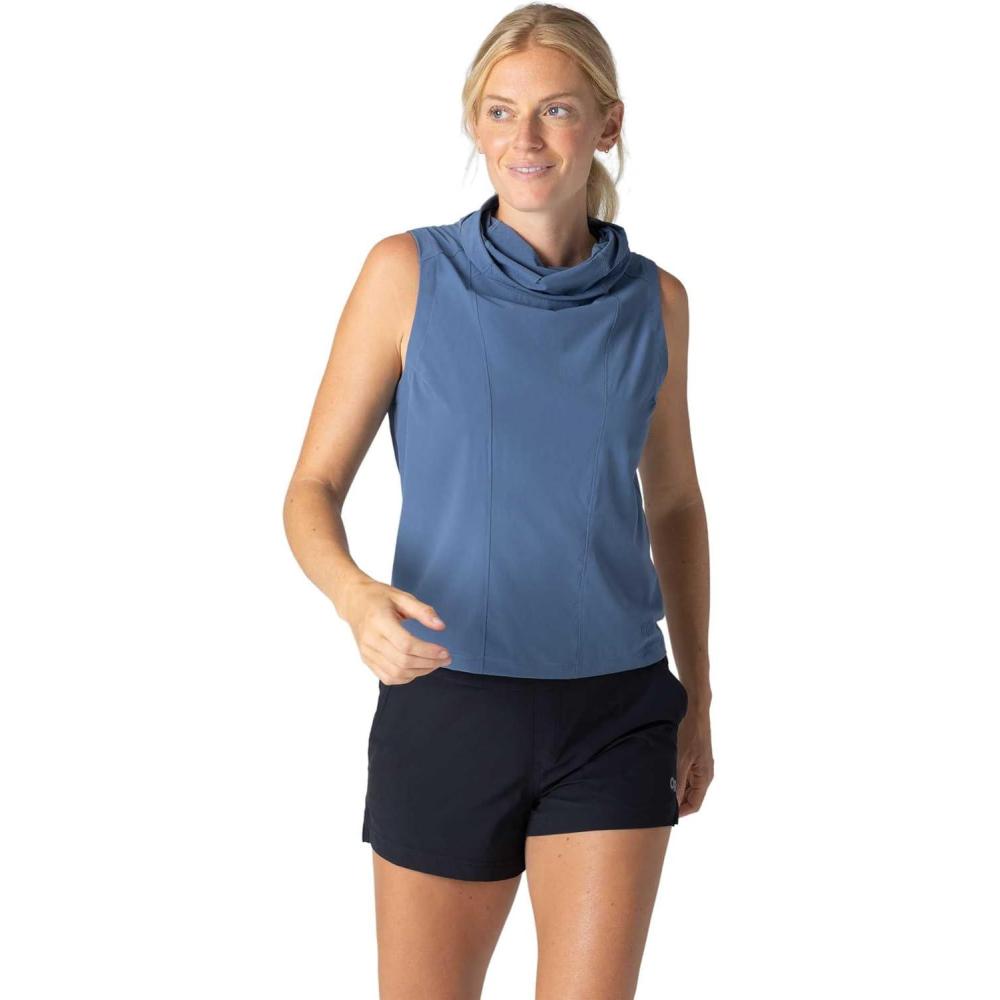 imageOutdoor Research Womens Astroman Air Sun Tank  High Neck Lightweight UPF 30 Hiking Top Quick Dry Sporty Workout ShirtSkyline