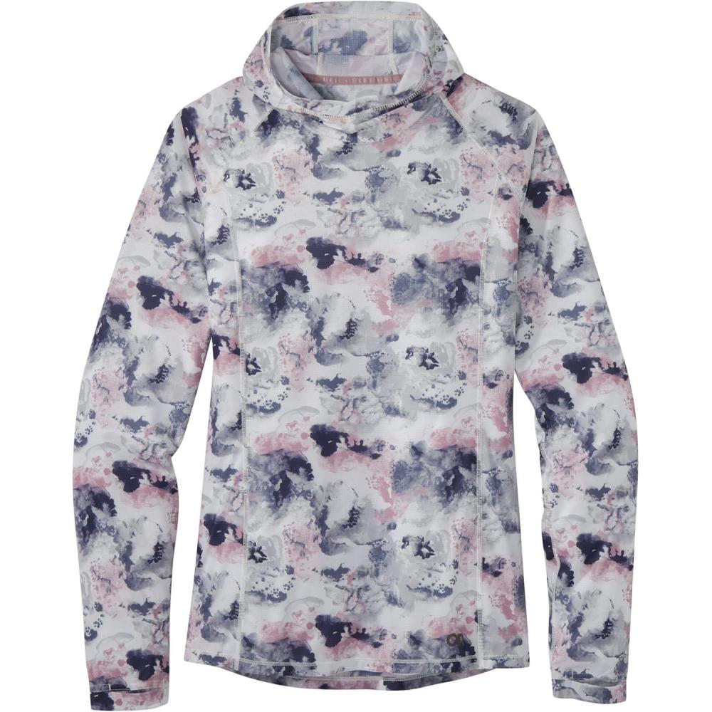 imageOutdoor Research Womens Echo Printed HoodieSnow Watercolor