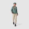 Outdoor Research Women’s Astroman Full Zip Sun Hoodie | Lightweight UPF 30+ Shirt for Hiking & Hot Weather, Moisture Wicking(Malachite)