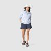 Outdoor Research Women’s Astroman Full Zip Sun Hoodie | Lightweight UPF 30+ Shirt for Hiking & Hot Weather, Moisture Wicking(Titanium Tamarack Print)