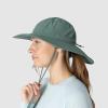 Outdoor Research Women’s Oasis Sun Hat | Wide Brim, Lightweight UPF 50+ Sun Protection Hat for Hiking & Golf, Chin Strap(Malachite)