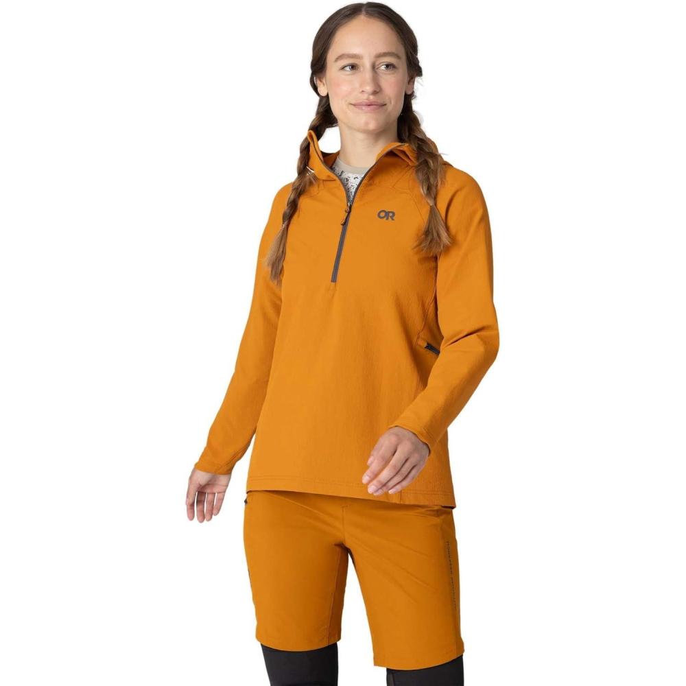 imageOutdoor Research Womens Freewheel Half Zip HoodieSedona
