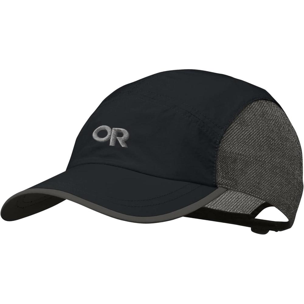 imageOutdoor Research Swift Cap  Lightweight UPF Sun Hat with Breathable Mesh for Men amp Women Hiking Running and TravelBlackDark Grey