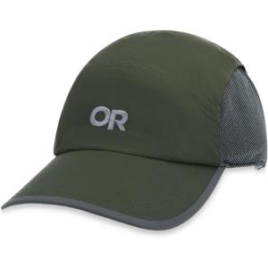 Outdoor Research Swift Cap – Lightweight UPF Sun Hat with Breathable Mesh for Men & Women, Hiking, Running and Travel(Verde/Dark Grey)