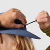 Outdoor Research Stratoburst Rain Hat | Waterproof, Windproof, Breathable, Adjustable Chin Cord, Stiffened Brim with Foam(Skyline)