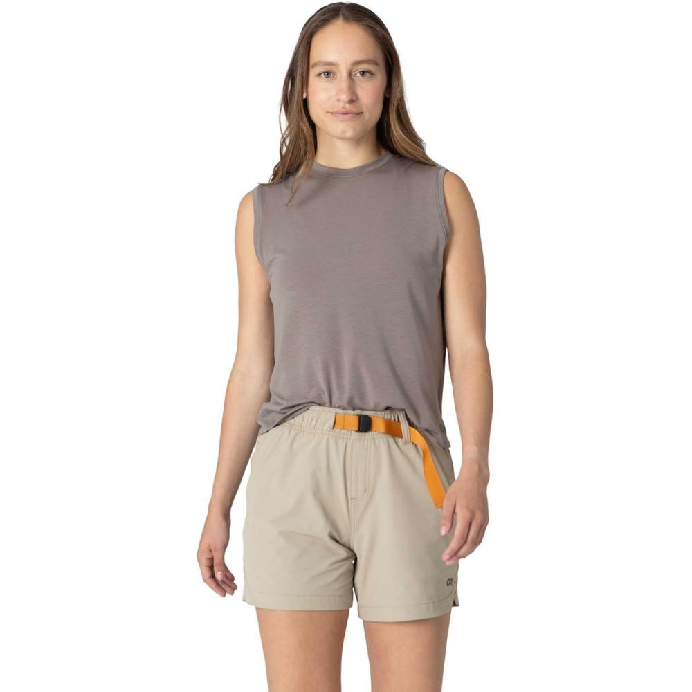 imageOutdoor Research Womens Eclipse Sun Tank  Lightweight Athletic Workout Top UPF 50 Breathable Hiking Shirt Loose FittingSable